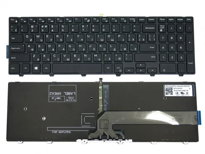 Клавиатура Dell Inspiron 15-3000, 15-5000 Подсветка