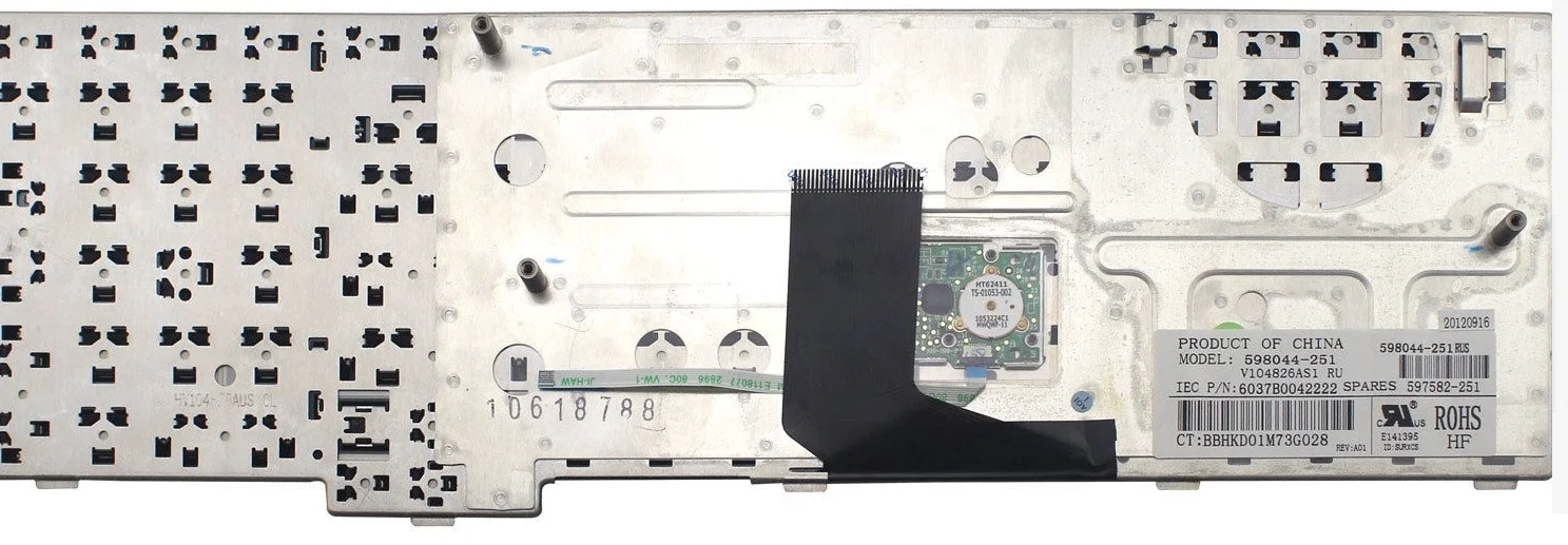 Клавиатура HP EliteBook 8740 8740W 8740P Без подсветки - изображение 2