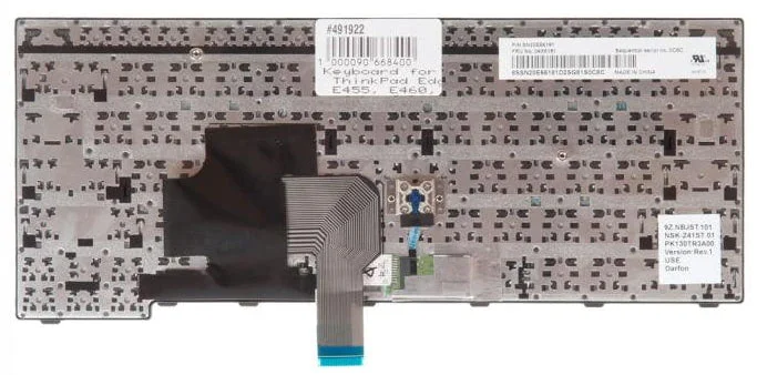 Клавиатура Lenovo Thinkpad E450 E450C E455 E460 E465 W450 - изображение 2