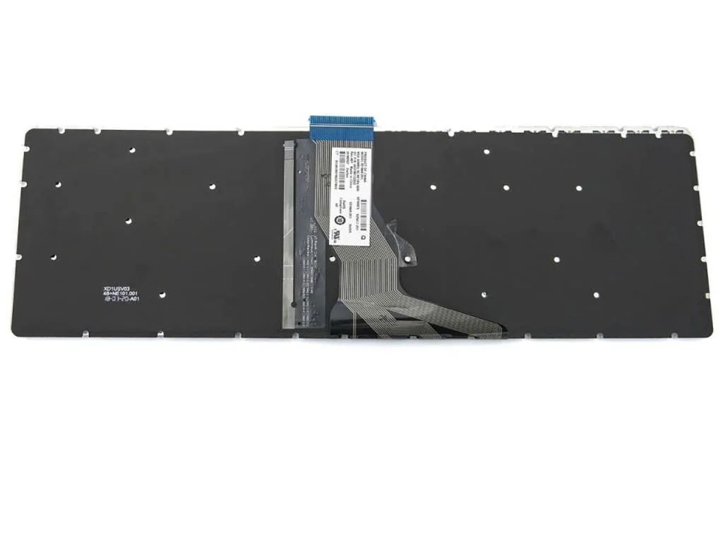 Клавиатура HP 15-BS 15-BW 15-BR 15-RA 15-RB 17-AK 17-BS 15-CC 15-CD 250 G6 255 G6 256 G6 258 G6 черная, подсветка прямоугольные угловые кнопки - изображение 2