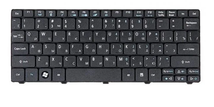 Клавиатура Acer Aspire One 521, 522, 532, 533; D255, D255,E257, D260; Gateway LT21 - изображение 2