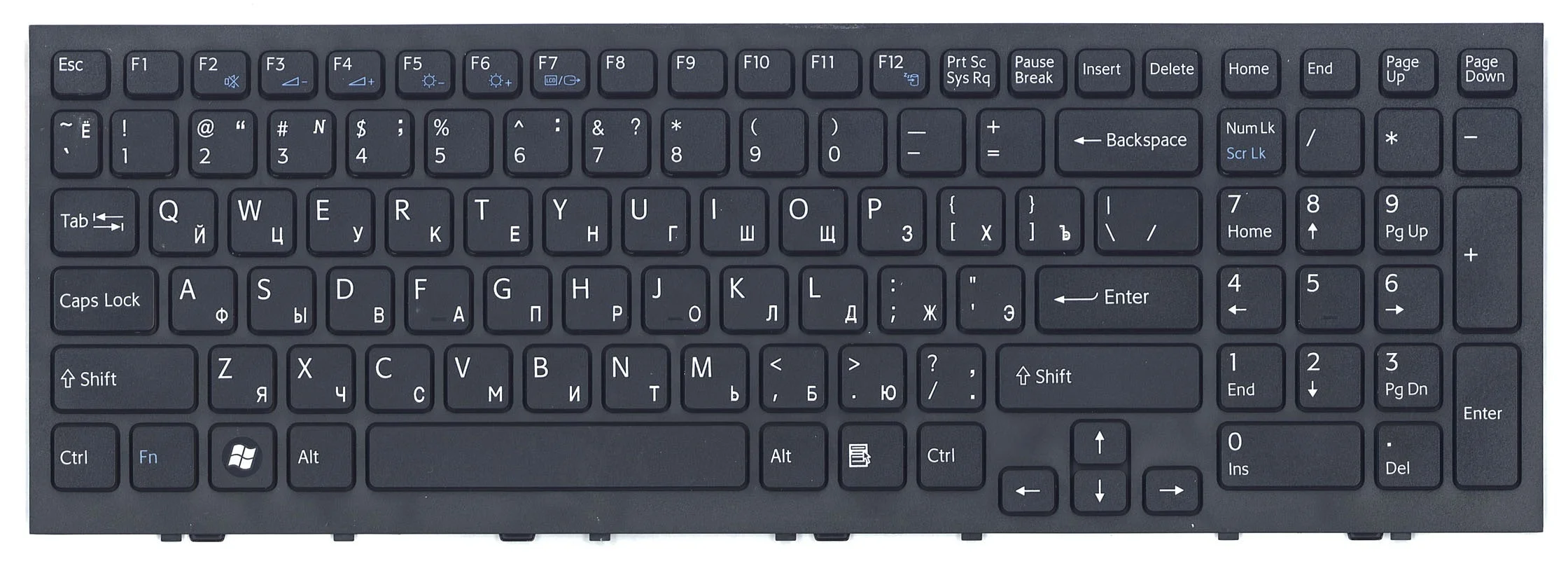 Клавиатура Sony VPC-EE black - изображение 2