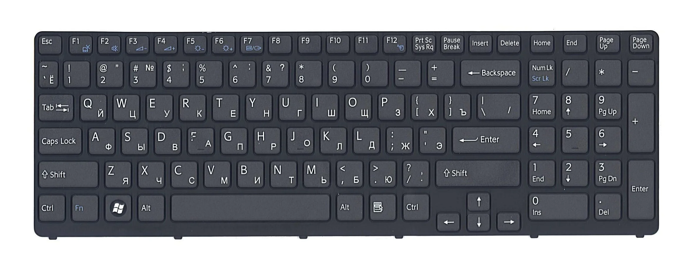 Клавиатура Sony SVE15, SVE17  - изображение 2